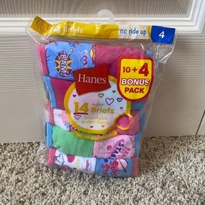 Hanes underwear for girls size 4